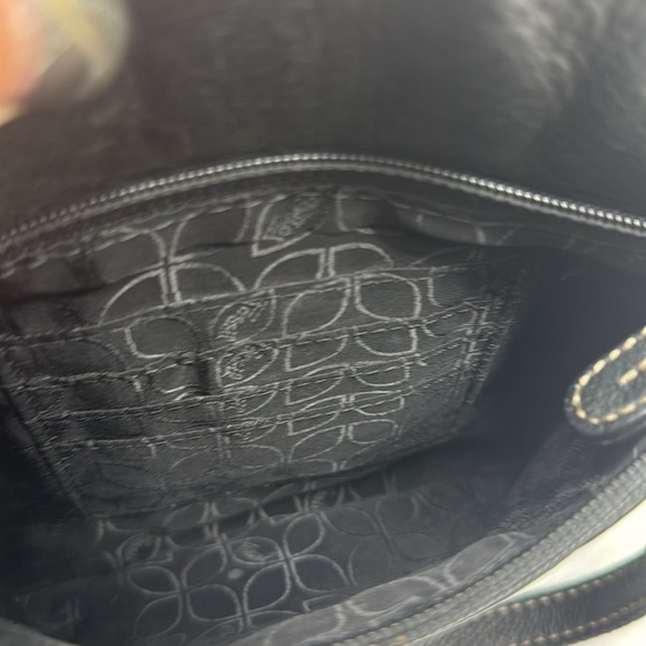 Fossil Black Leather Vintage Crossbody Bag built in wallet - Excellent condition - Picture 12 of 14
